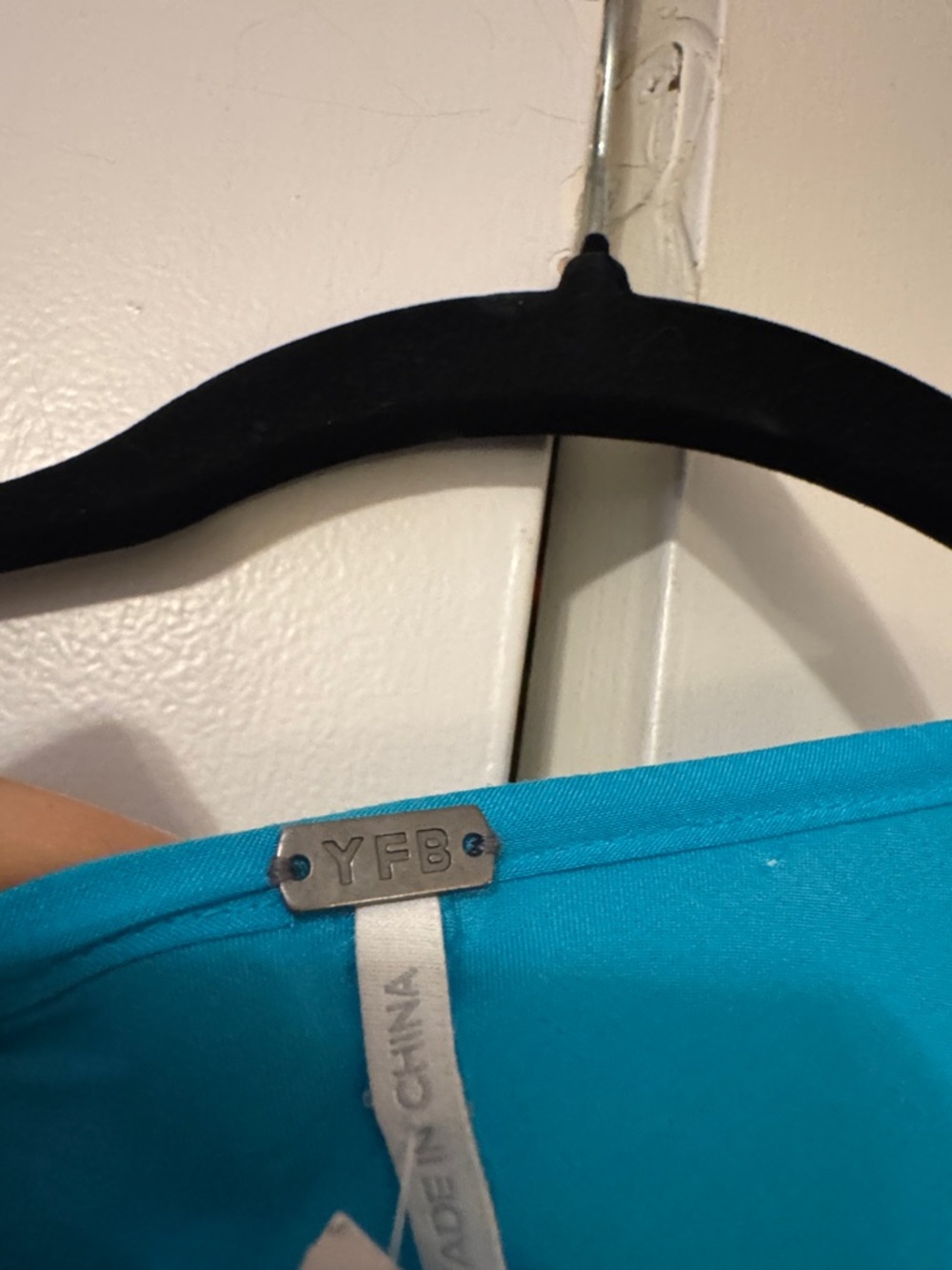 NWT Young Fabulous & Broke Bright Teal/Yellow Ombré Dress Coverup Gathered Front - Picture 4 of 11